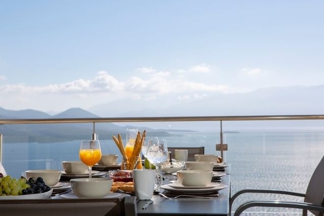Villa Lilaea with breathtaking views of the Ionian Sea