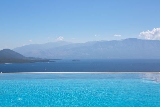 Villa Lilaea with breathtaking views of the Ionian Sea