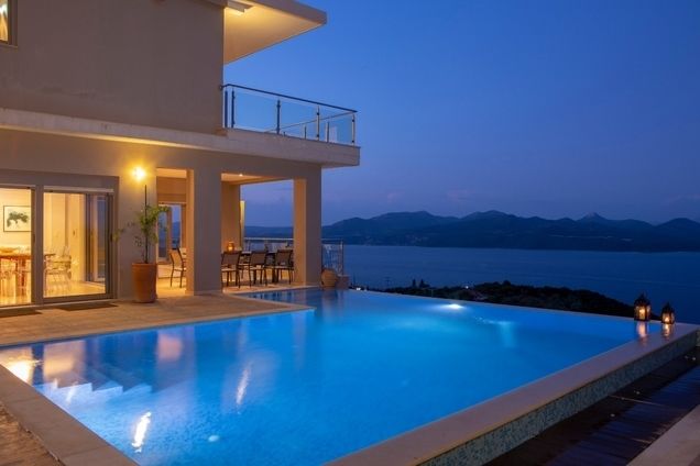 Villa Lilaea with breathtaking views of the Ionian Sea