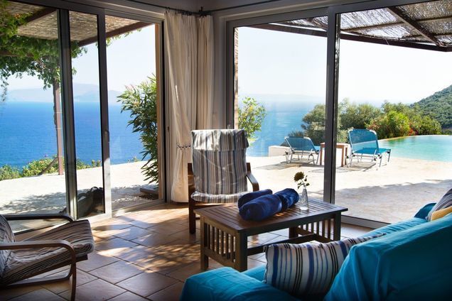 Villa Katsika, the charm and one of the best sea view on Lefkada island