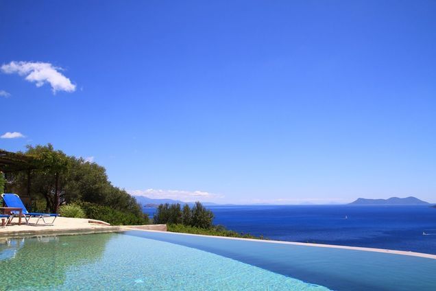 Villa Katsika, the charm and one of the best sea view on Lefkada island