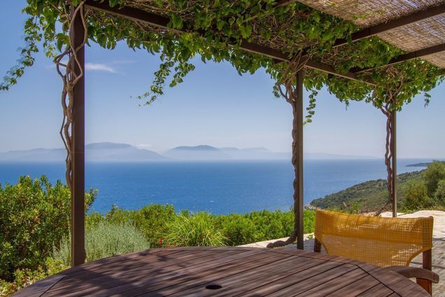 Villa Katsika, the charm and one of the best sea view on Lefkada island