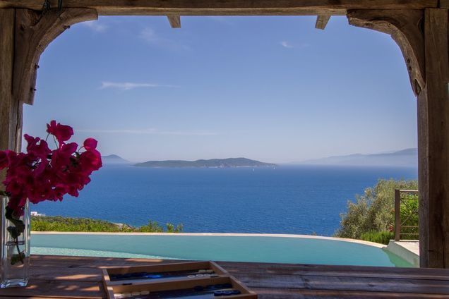 Villa Katsika, the charm and one of the best sea view on Lefkada island