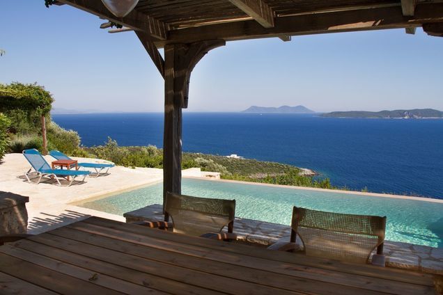 Villa Katsika, the charm and one of the best sea view on Lefkada island