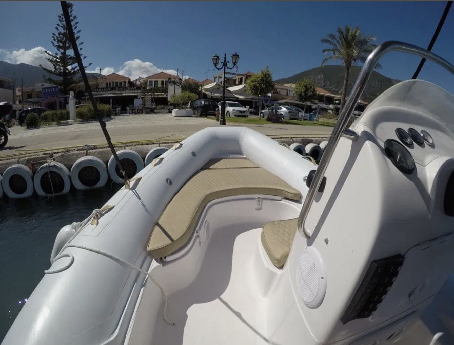Callegari small rib boat in nidri. motor boat Lefkada Villas