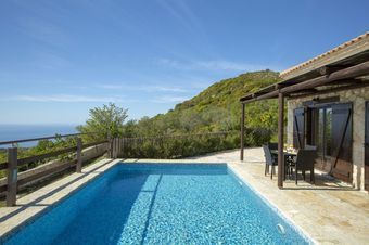 Traditional Family Villas ideal for 15 people, sea view & 3 private pools!