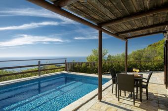 Traditional Family Villas ideal for 15 people, sea view & 3 private pools!