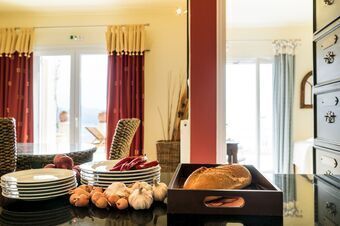 Villa with incredible sea views from the infinity pool in Perigiali!