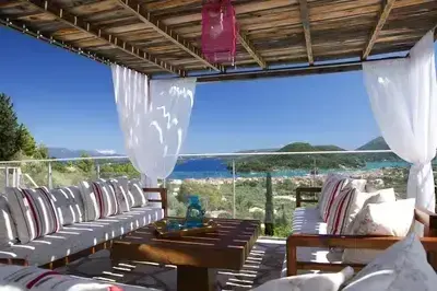 Chic coastal villa with breathtaking views and a secluded pool