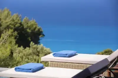Villa Mirtes with breathtaking sea view,close to Porto Katsiki and Egremni 