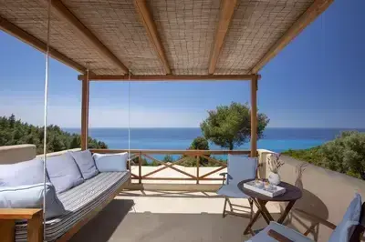 Villa Mirtes with breathtaking sea view,close to Porto Katsiki and Egremni 