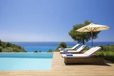 Villa Mirtes with breathtaking sea view,close to Porto Katsiki and Egremni 