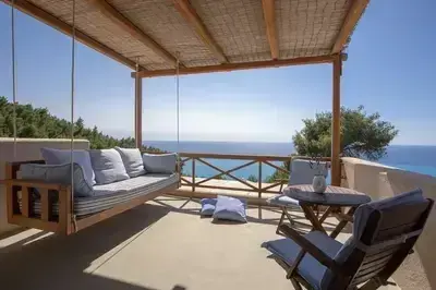Villa Mirtes with breathtaking sea view,close to Porto Katsiki and Egremni 