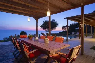 Villa Mirtes with breathtaking sea view,close to Porto Katsiki and Egremni 