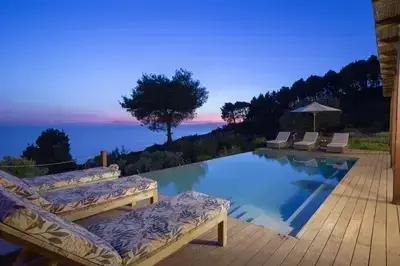 Villa Mirtes with breathtaking sea view,close to Porto Katsiki and Egremni 