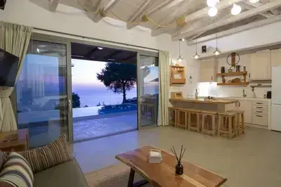 Villa Mirtes with breathtaking sea view,close to Porto Katsiki and Egremni 