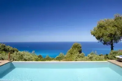 Villa Mirtes with breathtaking sea view,close to Porto Katsiki and Egremni 