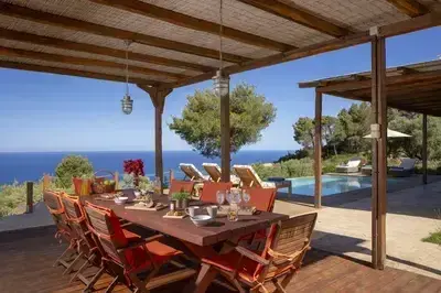 Villa Mirtes with breathtaking sea view,close to Porto Katsiki and Egremni 