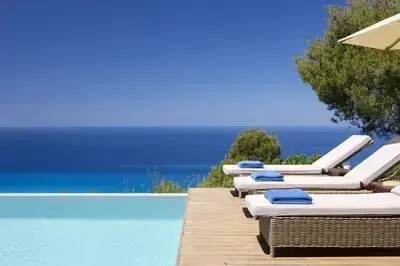 Villa Mirtes with breathtaking sea view,close to Porto Katsiki and Egremni 