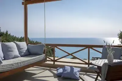 Villa Mirtes with breathtaking sea view,close to Porto Katsiki and Egremni 