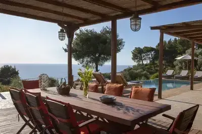 Villa Mirtes with breathtaking sea view,close to Porto Katsiki and Egremni 