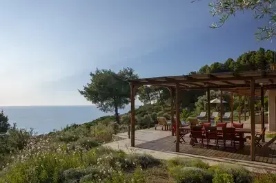 Villa Mirtes with breathtaking sea view,close to Porto Katsiki and Egremni 