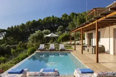 Villa Mirtes with breathtaking sea view,close to Porto Katsiki and Egremni 
