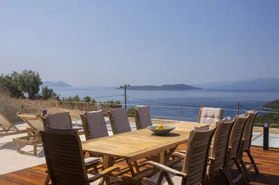 Luxury Cave Villa for 12 with Infinity Pool & Ionian Views (Δ)