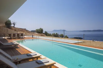 Luxury Cave Villa for 12 with Infinity Pool & Ionian Views (Δ)
