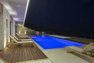 Luxury Cave Villa for 12 with Infinity Pool & Ionian Views (Δ)