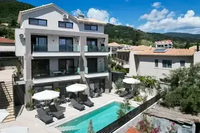 Luxury Studio in Nikiana with pool view