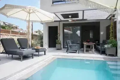Elegant Two-Level Suite 4 with Contemporary Comfort in Meganisi