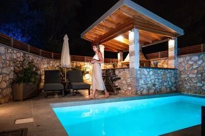Luxury 5-Bedroom Villa in Meganisi with Pool & Jacuzzi