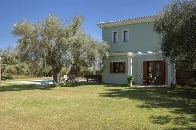 Secluded Villa Asprolià with salt water pool & large garden, close to town.