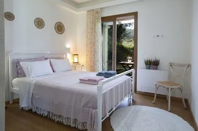 Secluded Villa Asprolià with salt water pool & large garden, close to town.