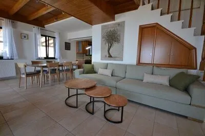 Large accommodation for up to 29 people with stunning sunsets in Kalamitsi