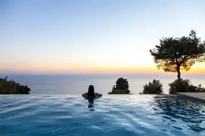 Villa Mirtes with breathtaking sea view,close to Porto Katsiki and Egremni 