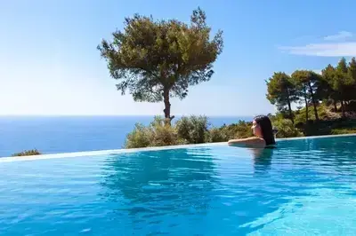 Villa Mirtes with breathtaking sea view,close to Porto Katsiki and Egremni 