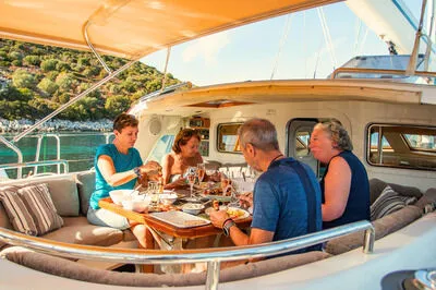 LUXURY CHARTER  "Morning Calm" Trintella 65 Classic (Skipper & Hostess Inc)