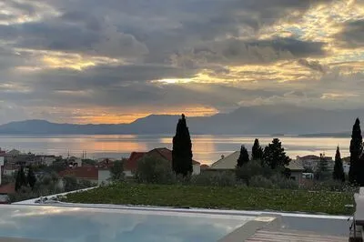 Villa Pelagia offering breathtaking views of the bay of Paleros