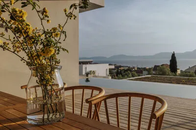 Villa Pelagia offering breathtaking views of the bay of Paleros