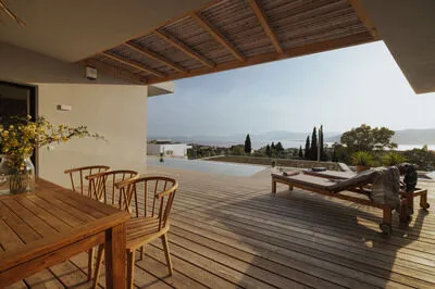 Villa Pelagia offering breathtaking views of the bay of Paleros