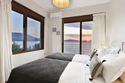 Seafront Karavi Villa - 270 degrees view & private sea access