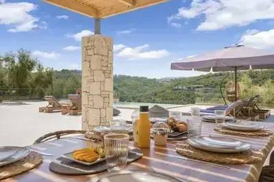 Villa Chriselia on Meganisi with sea access and pontoon
