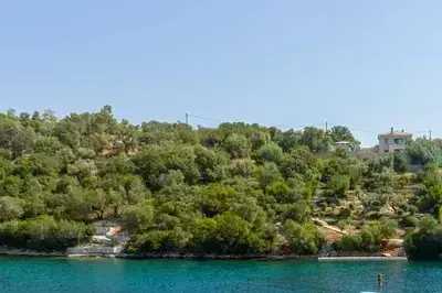 Villa Chriselia on Meganisi with sea access and pontoon