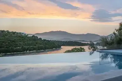 Villa Chriselia on Meganisi with sea access and pontoon