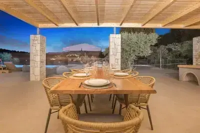 Villa Chriselia on Meganisi with sea access and pontoon