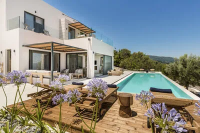 Villa Agapanthus with sea view in Nikiana