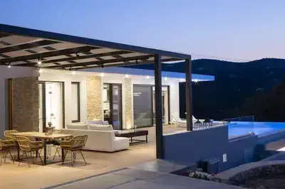 Elegant Greek Island Villa with Pool