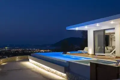 Elegant Greek Island Villa with Pool